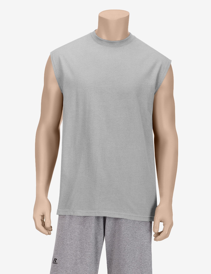 UPC 888282049425 product image for Spalding Solid Color Muscle T-shirt - Heather Grey - XL - Spalding | upcitemdb.com
