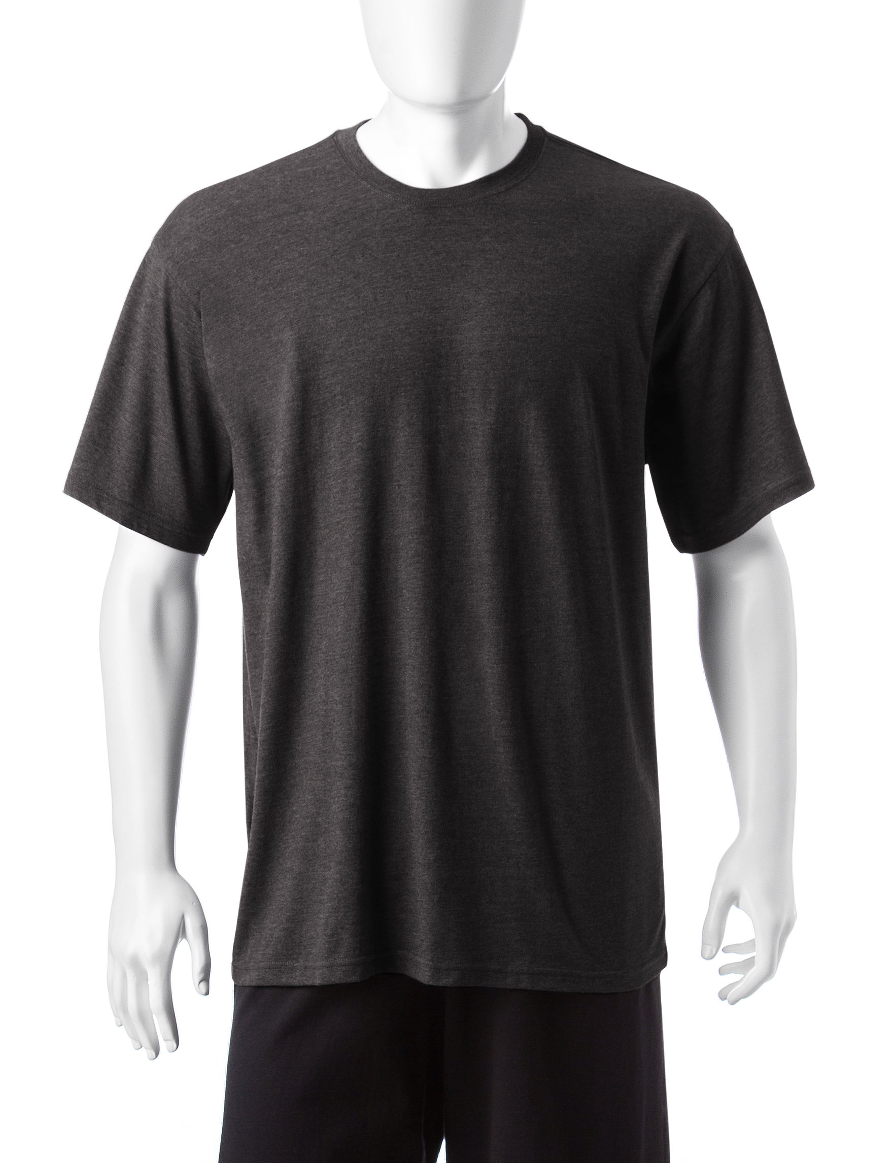 UPC 888282397380 product image for Spalding Men's Cotton Performance T-shirt - Black Heather - XXL - Spalding | upcitemdb.com