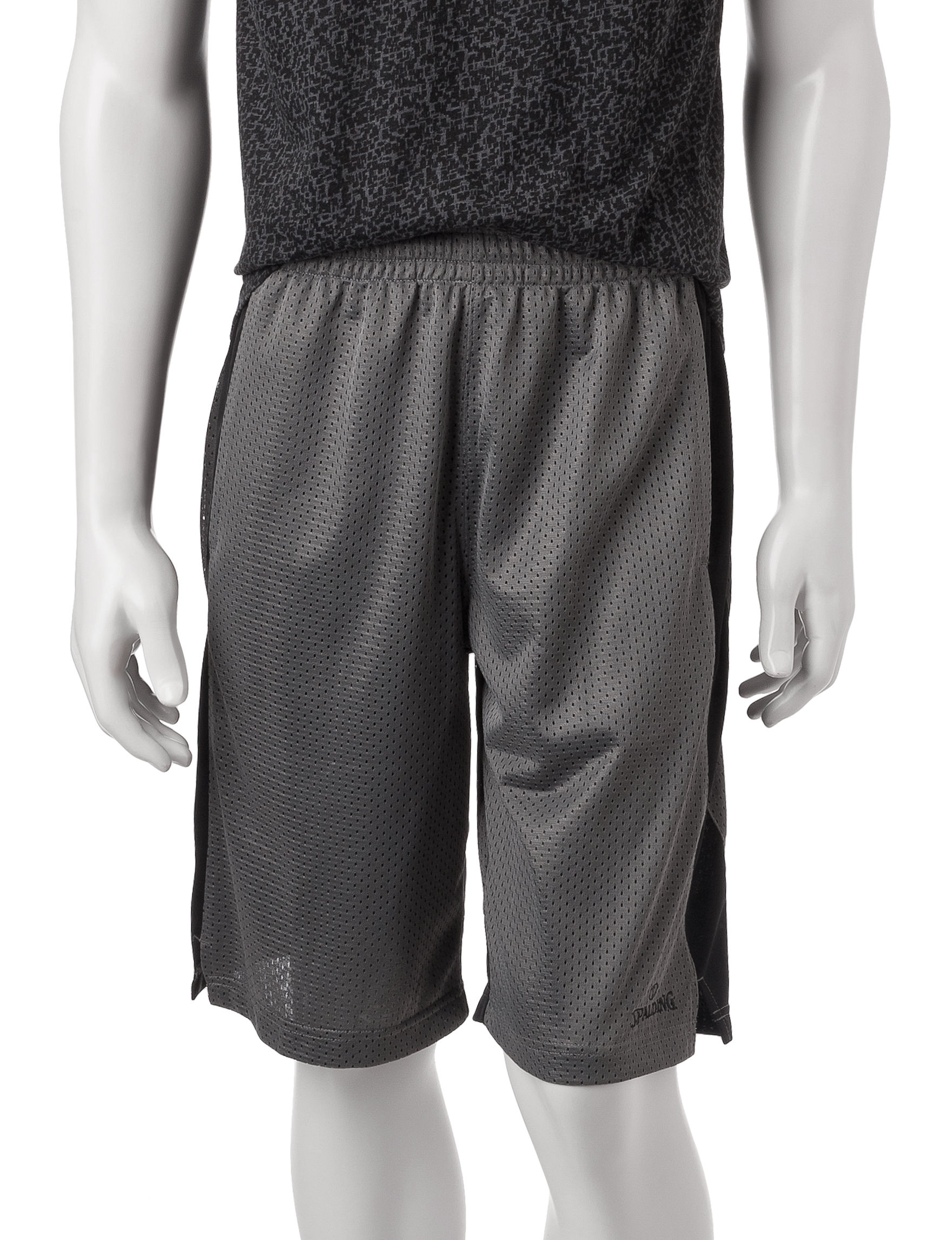 UPC 888282519997 product image for Spalding Hook Shot Basketball Shorts - Grey - XL - Spalding | upcitemdb.com