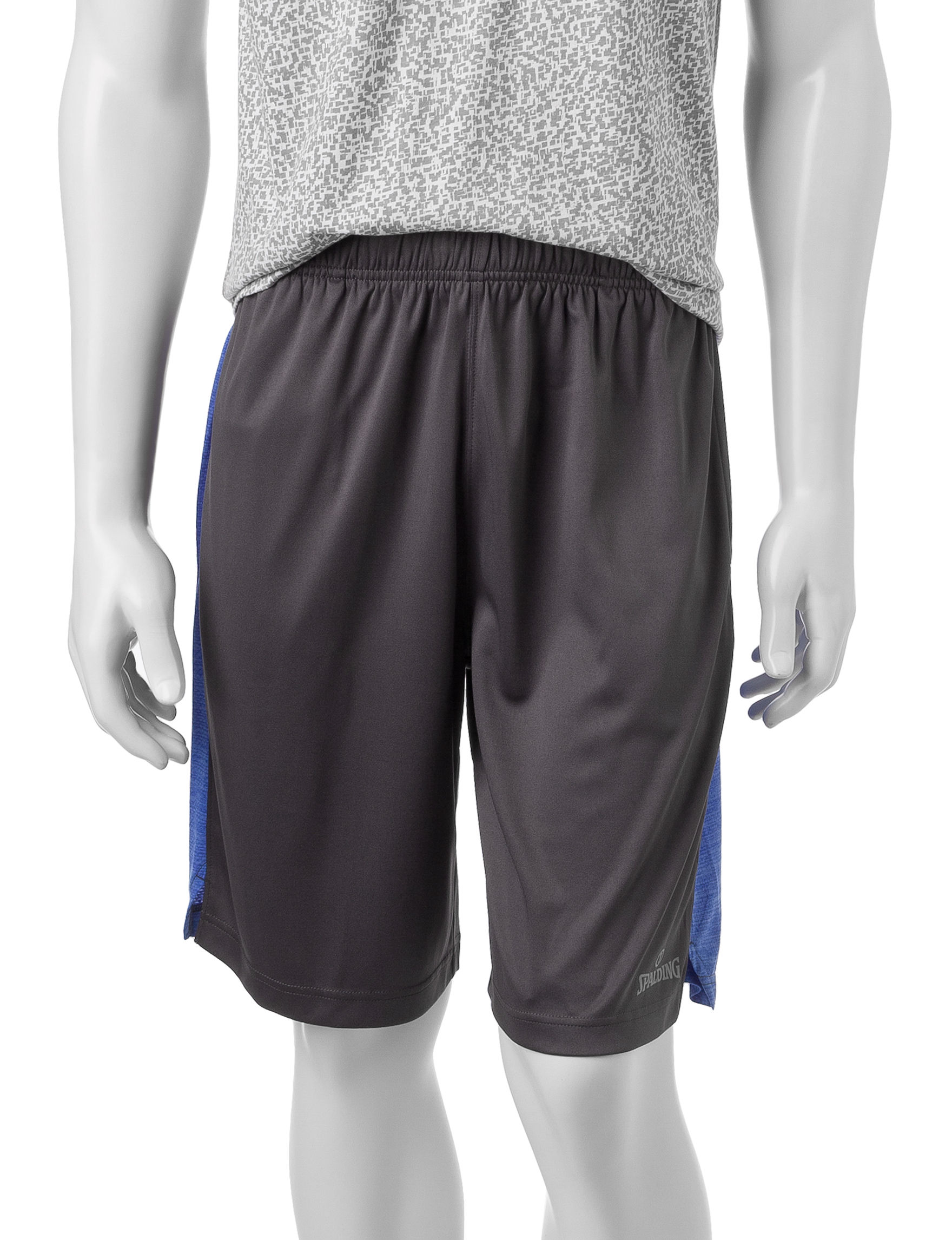 UPC 888282520238 product image for Splading Fusion Shorts - Grey / Blue - XXL - Spalding | upcitemdb.com