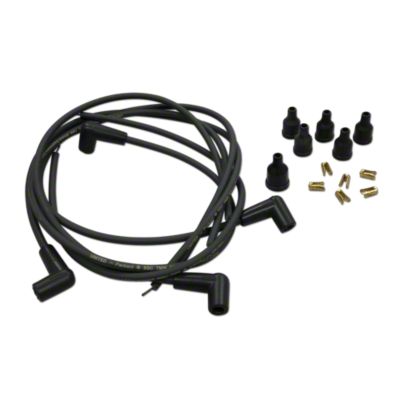 Spark Plug Wire Set - 4 Cylinder - Carbon Core - 90 Degree Boots