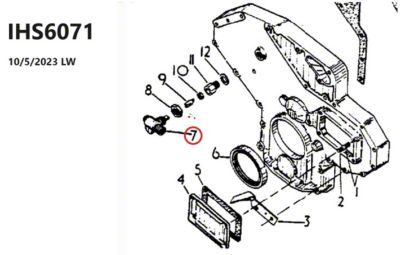 Tachometer Drive Unit For Case-IH Tractors – Replaces 3055982R91, 3055982R93 (Fits 584, 684, 784, 884, 385, 485, Etc.)
