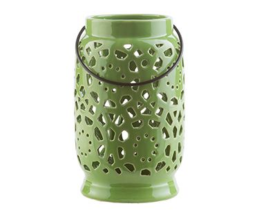 A green vase home accent