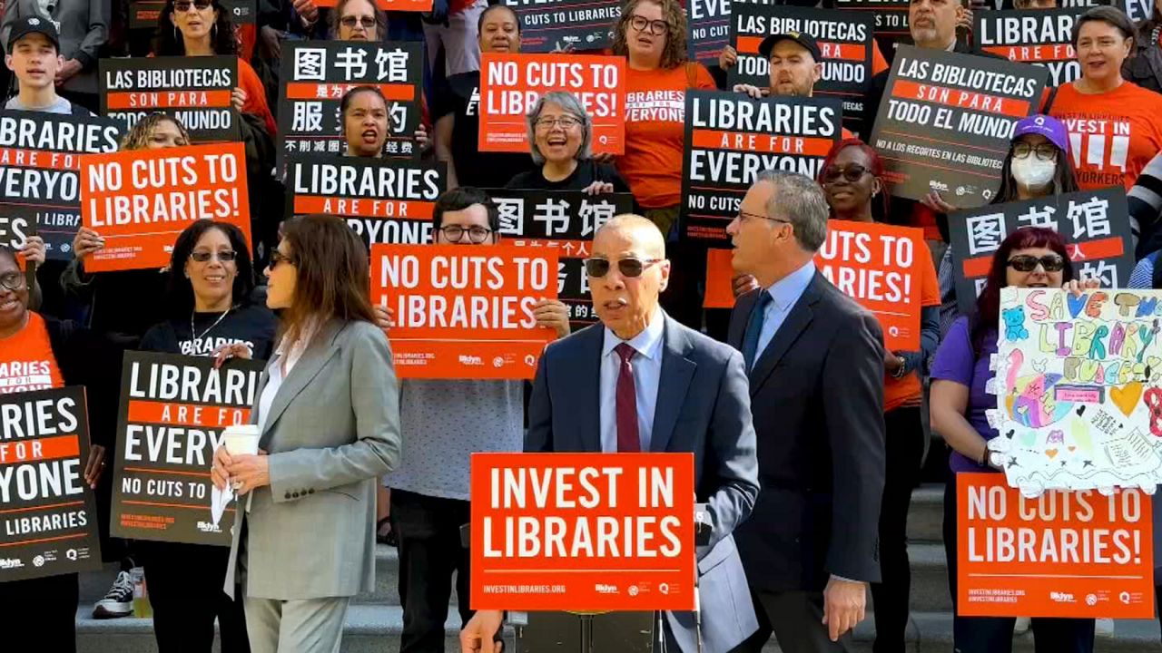They’re protesting deliberate cuts of over 50 million to public libraries