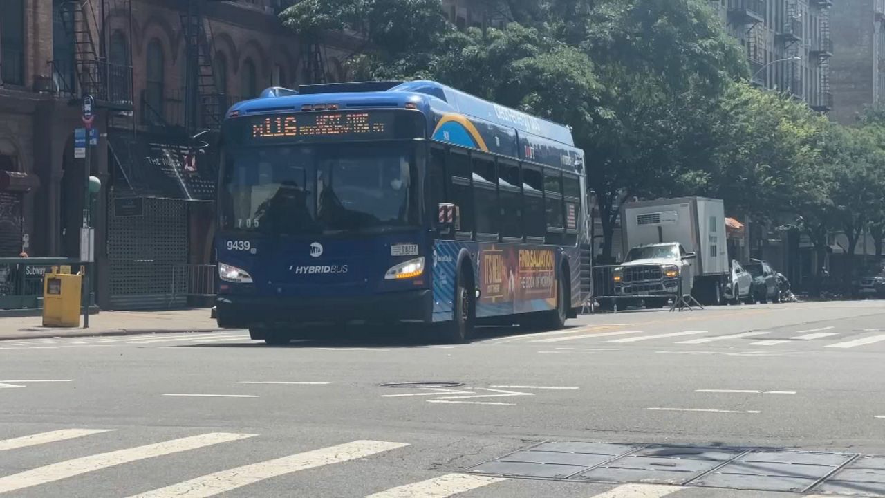 The M116 was part of the five-route fare-free bus pilot that ended last August. (Spectrum News NY1)