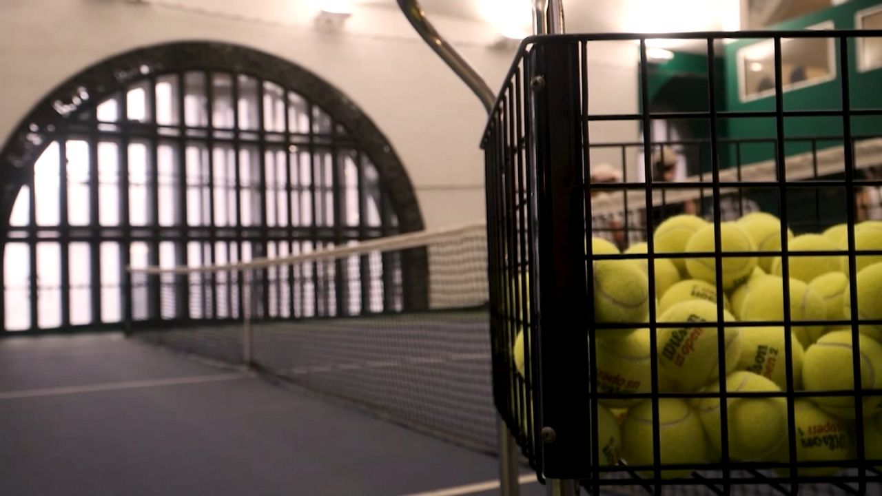 The hidden tennis court above Grand Central Terminal