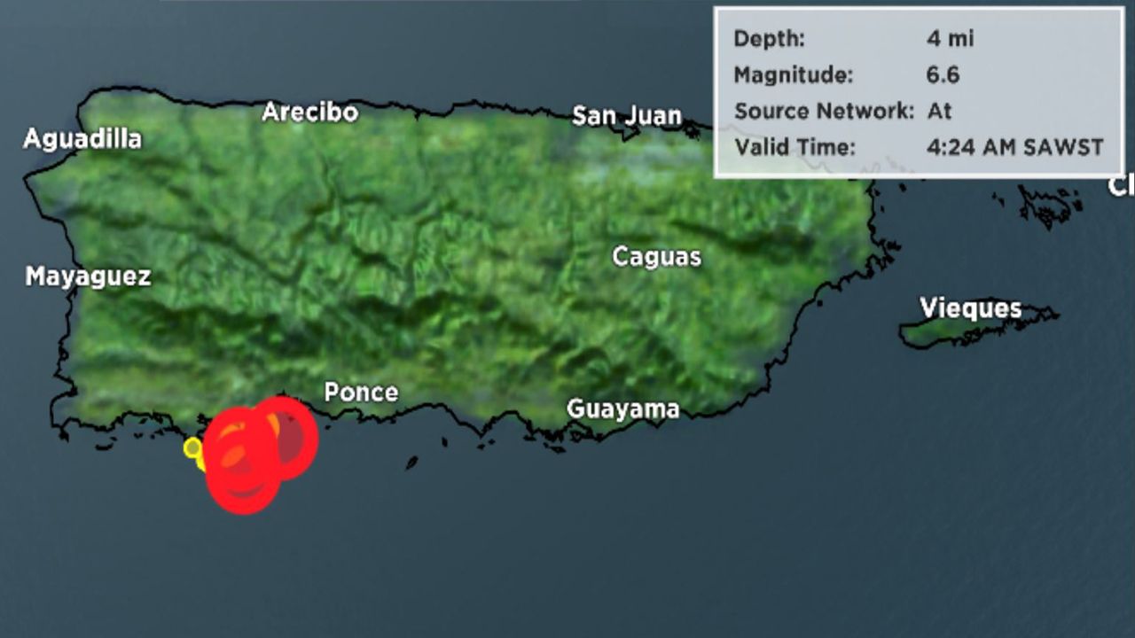 There have been a series of quakes on the island in the last two weeks.