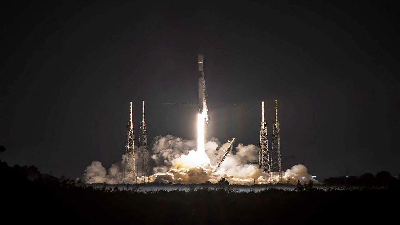 SpaceX’s Falcon 9 rocket launched the OneWeb satellites from Space Launch Complex 40 at the Cape Canaveral Space Force Station on Monday, Jan. 09, 2023. (SpaceX)