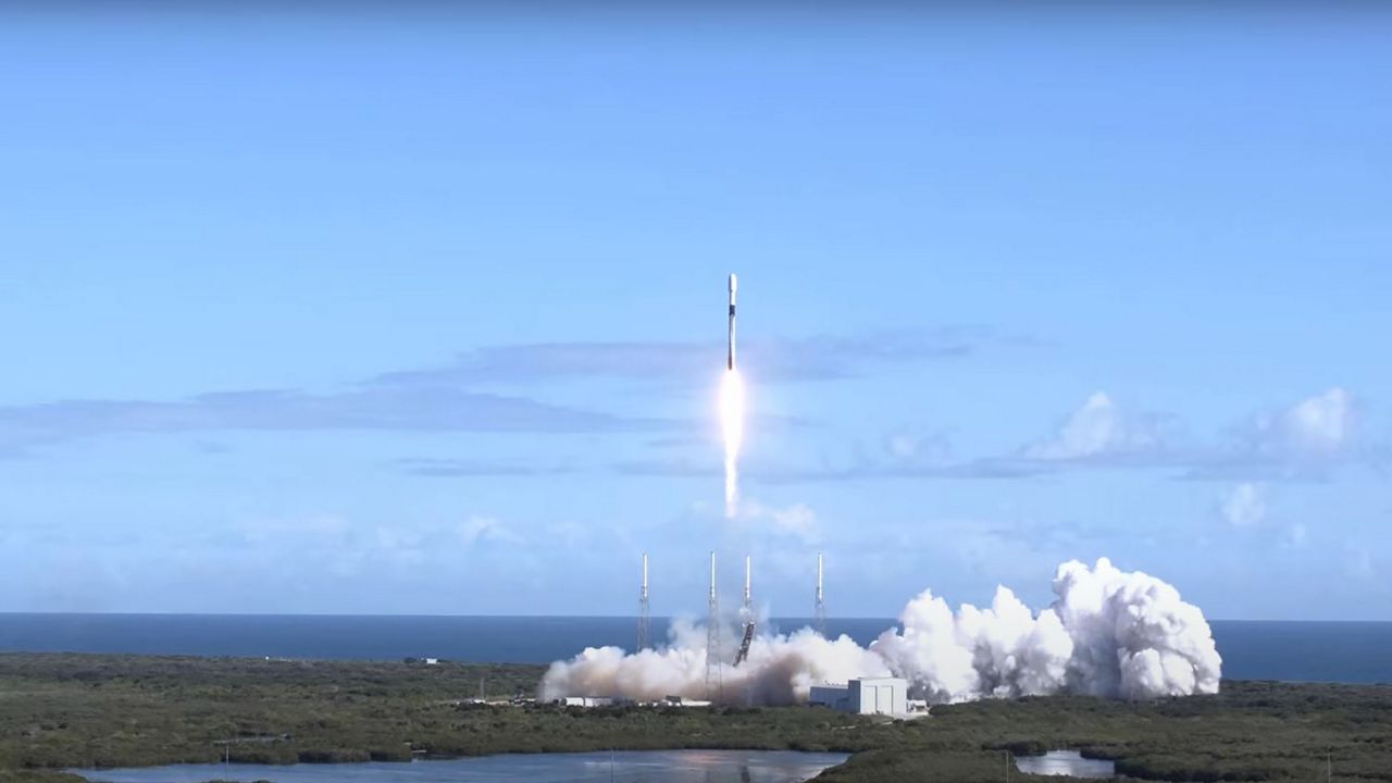 SpaceX launched a Falcon 9 rocket at 10:25 a.m. EST, Thursday, Jan. 13, from Space Launch Complex 40 at Cape Canaveral Space Force Station. Transporter-3 is SpaceX’s third dedicated rideshare mission. There will be 105 spacecraft on board this launch, including orbital transfer vehicles.  (SpaceX)