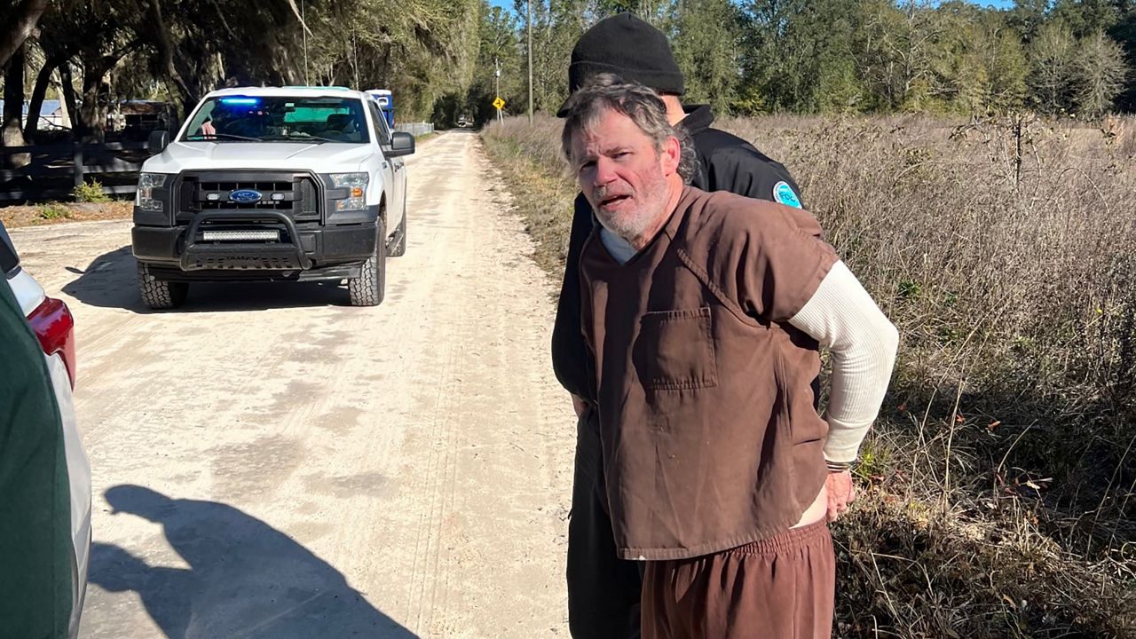 Anthony Eugene Ward was captured after trying to flee from a K9 team, authorities say. (Suwannee County Sheriff's Office)