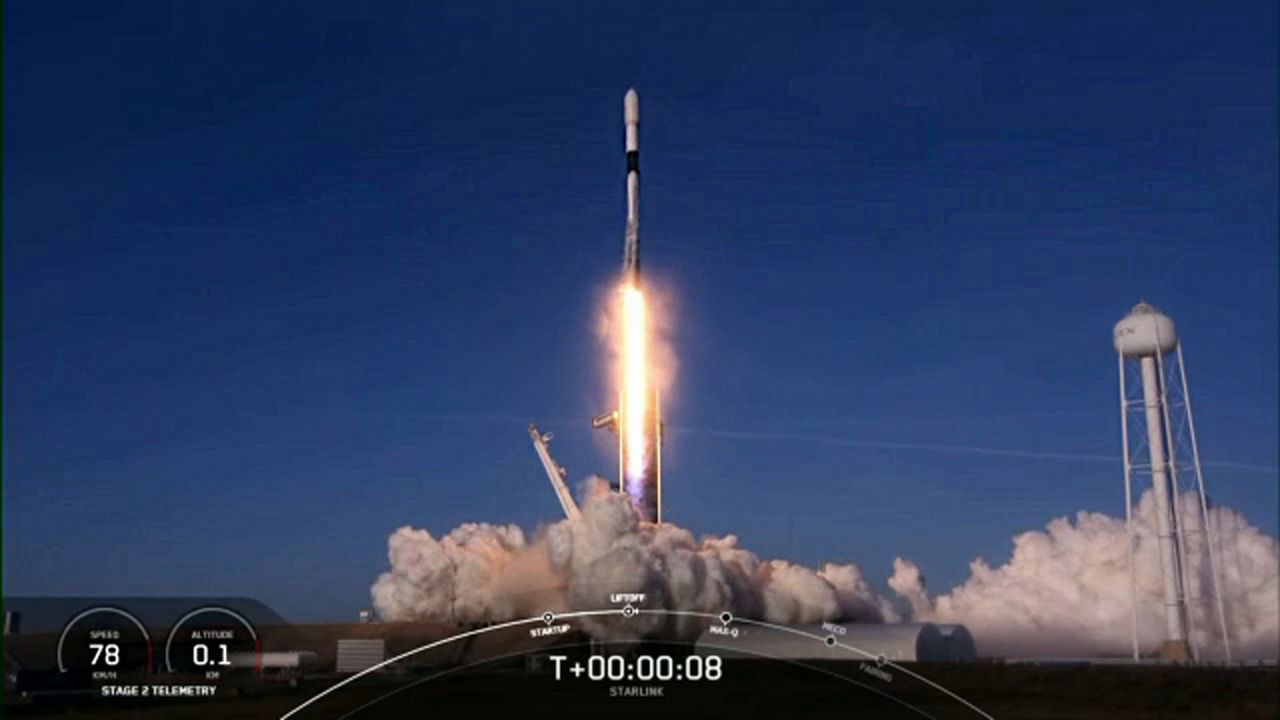 SpaceX sent up another 60 Starlink satellites for its growing, worldwide broadband internet service. (SpaceX)
