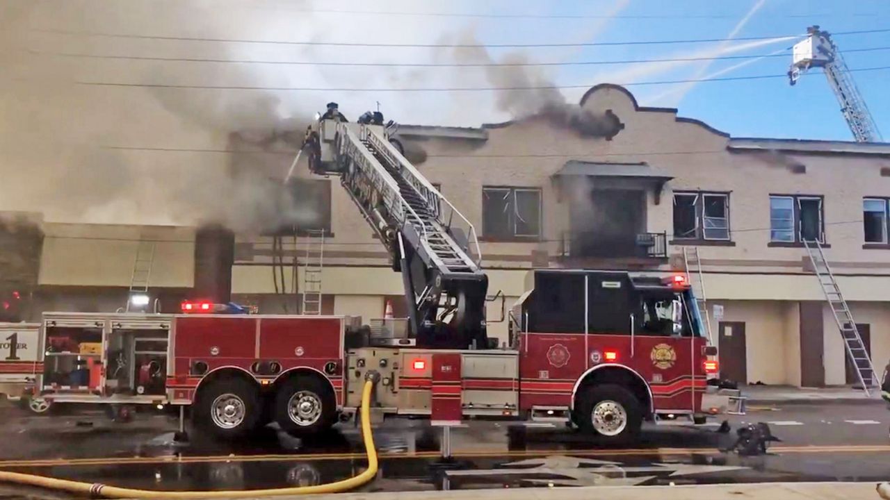 Fire Rips Through Former Shelter; Orlando Fire Deploys Drone