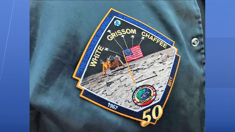 A patch to remember the three astronauts who died in the Apollo 1 accident in 1967 (Spectrum News)