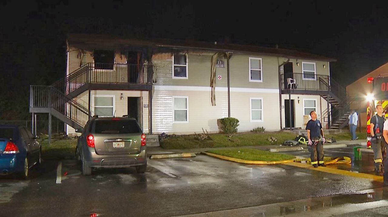 Fire investigators will be looking for the cause of the fire at Crossroads Apartments on Wednesday, January 29, 2020. (Spectrum News 13)