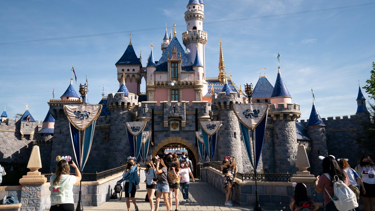 The Sleeping Beauty Castle at Disneyland in Anaheim, Calif. (AP Photo/Jae C. Hong)
