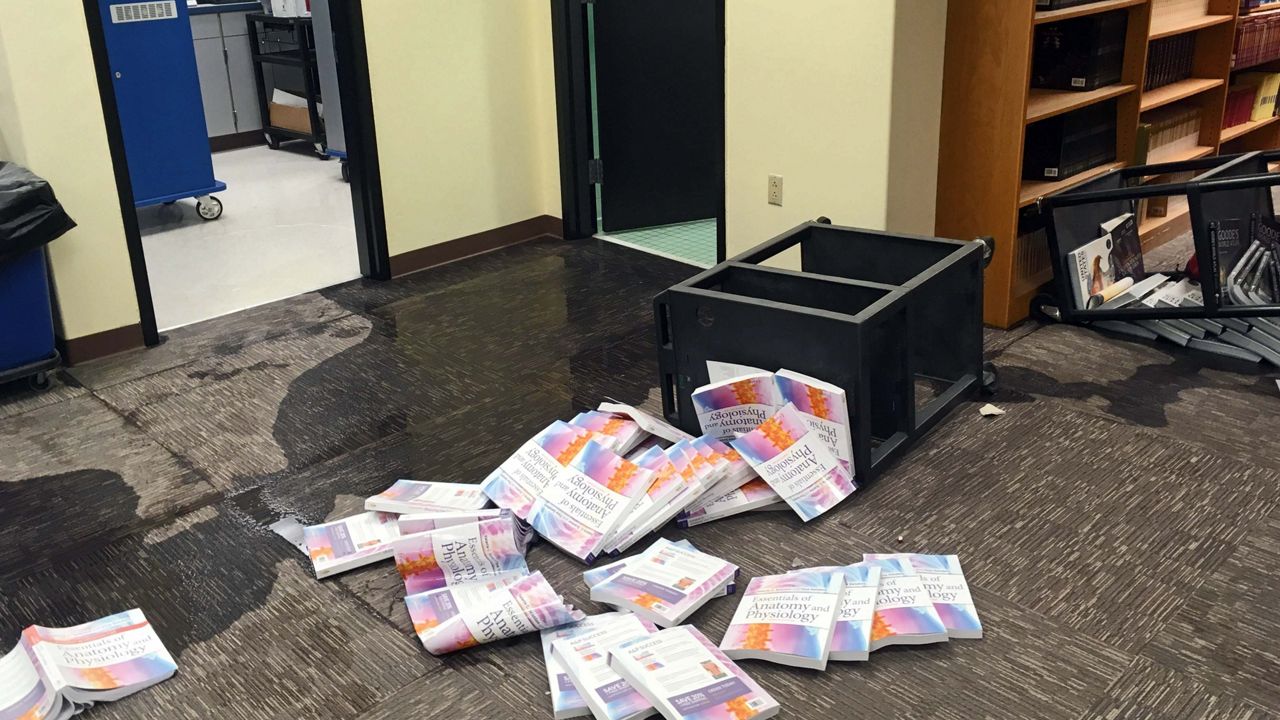 Pine Ridge High School in Deltona was vandalized Friday morning, and deputies say the damage has amounted to at least $10,000 in damage. (Volusia County Sheriff's Office)