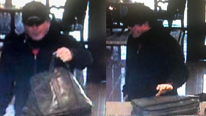 Surveillance images from bank robbery at IBC Bank on Jan. 5. (Photo Credit: APD)