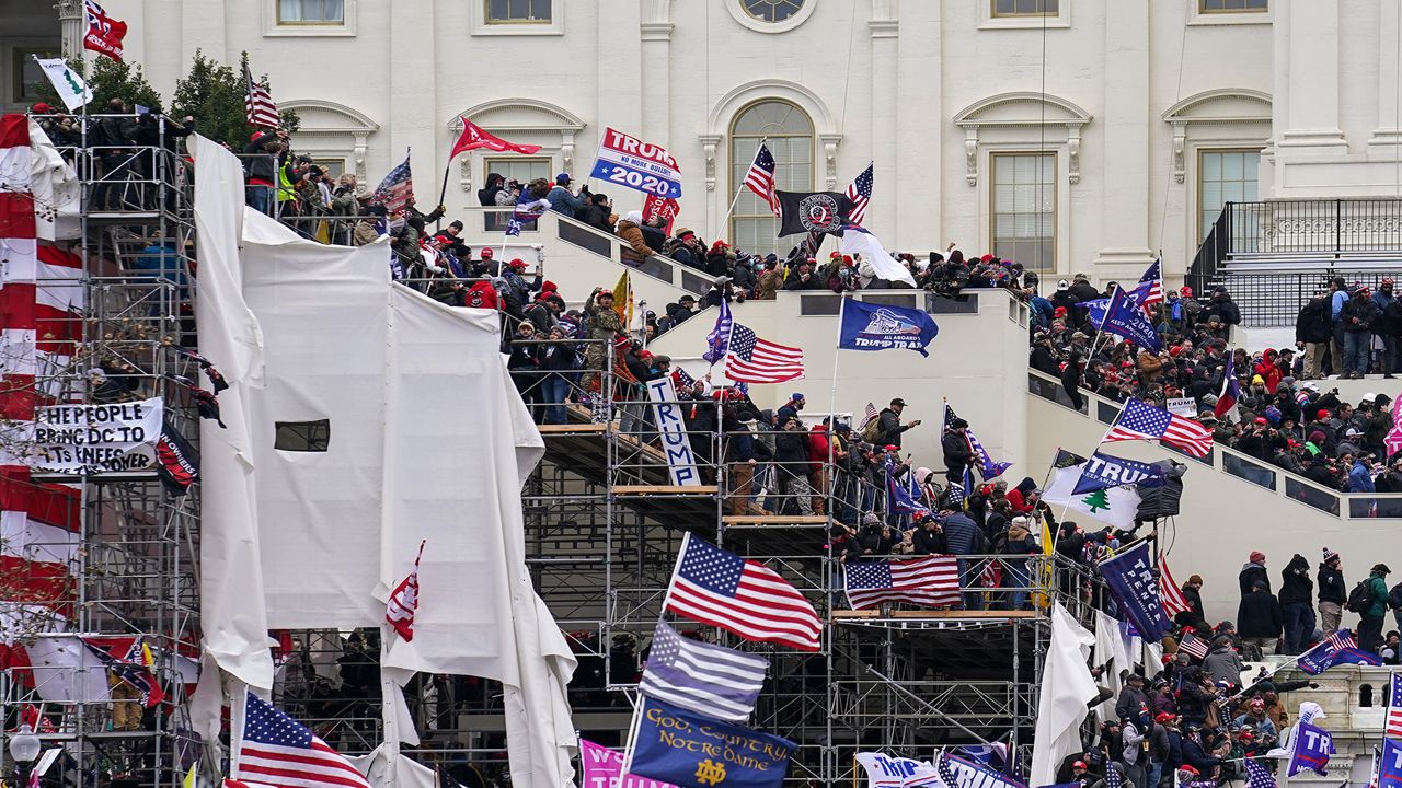 Supporters of former President Donald Trump storm the U.S. Capitol in this image from Jan. 6, 2021. (AP Photo)