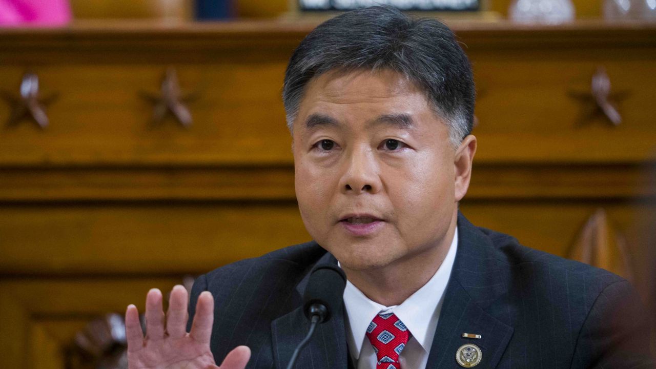 Rep. Ted Lieu, D-Calif., speaks as the House Judiciary Committee on Capitol Hill in Washington on Dec. 9, 2019. (Doug Mills/The New York Times via AP)