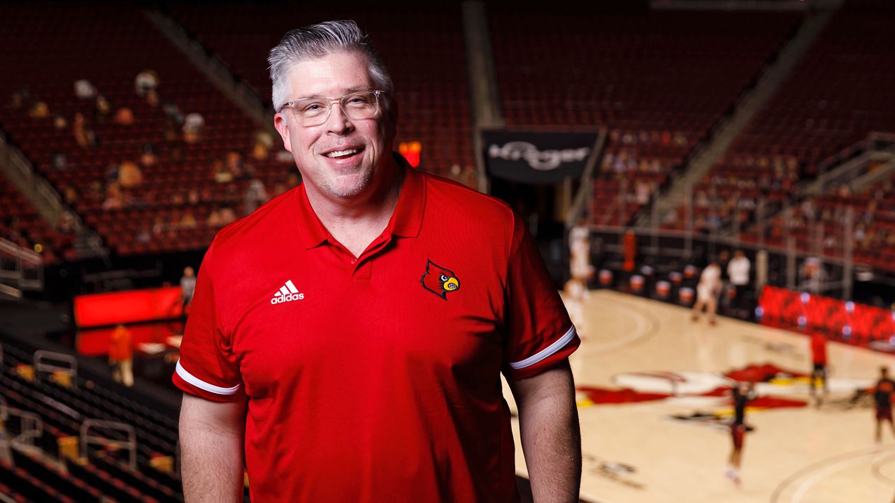 Lance McGarvey is the new in-house announcer for UofL men's basketball/ COURTESY UofL ATHLETICS