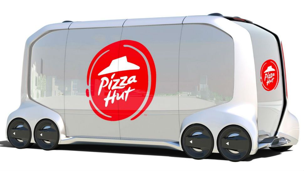 "Introducing the first Pizza Hut fully autonomous delivery concept vehicle. Excited for our future with @Toyota #CES2018," @PizzaHut tweeted Monday, Jan. 8, 2018. 