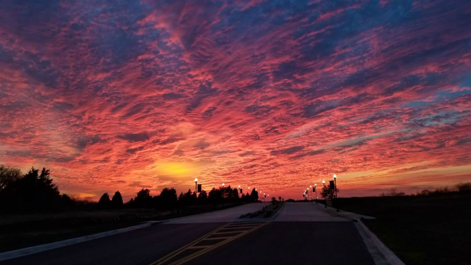 Texas sunset captured the attention of locals Monday, January 7, 2019. (Viewer: Toni Medina)