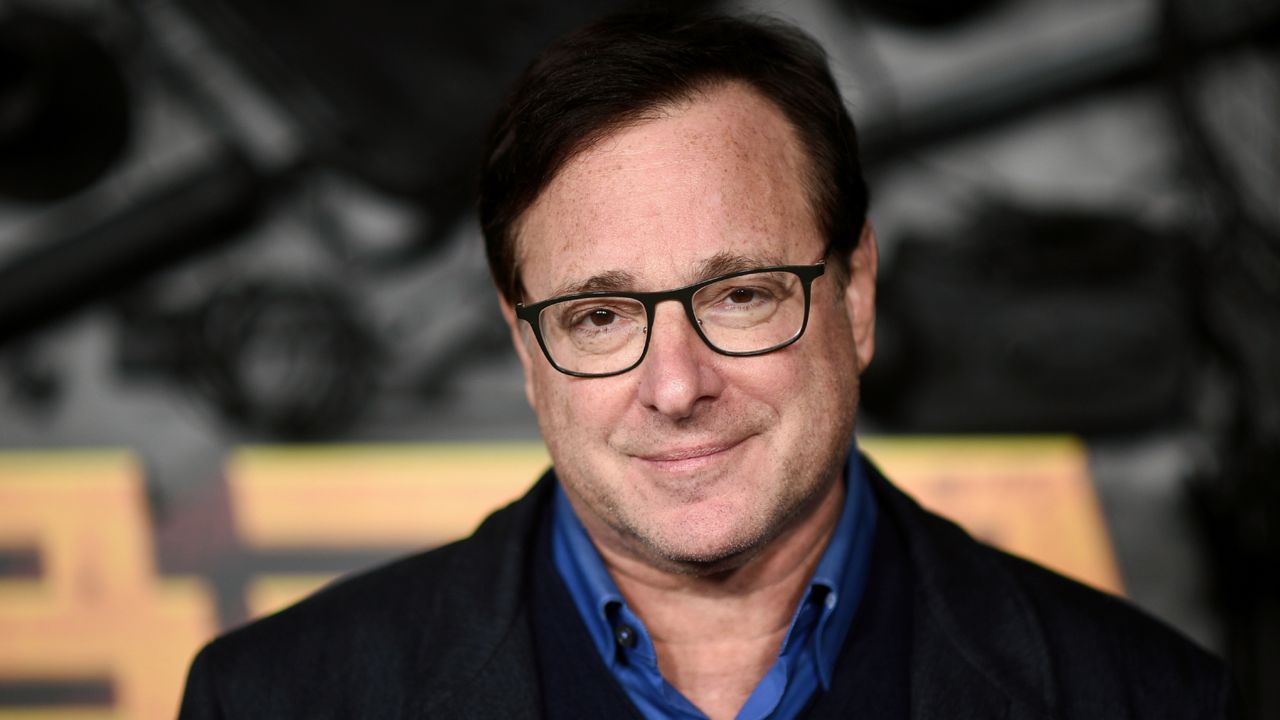 Bob Saget arrives at a screening of "MacGruber" on Wednesday, Dec. 8, 2021, at the California Science Center in Los Angeles. (Photo by Richard Shotwell/Invision/AP)