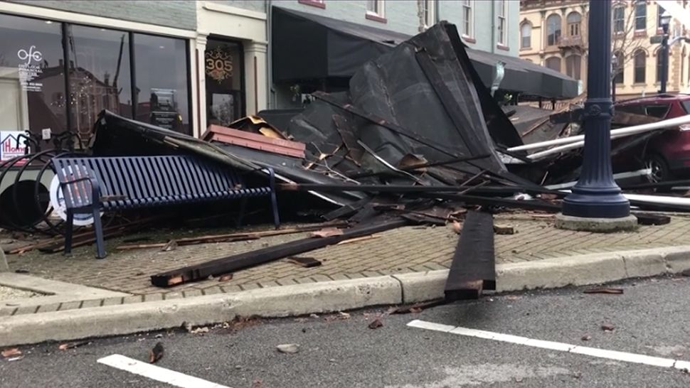 Troy Businesses Clean Up After Tornado Hits Downtown Area
