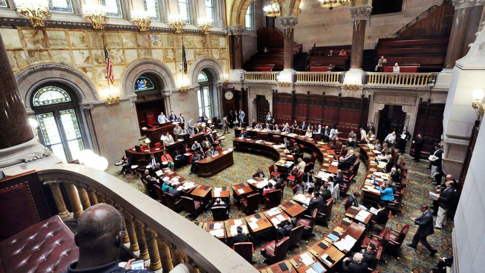 State Senate chambers in Albany