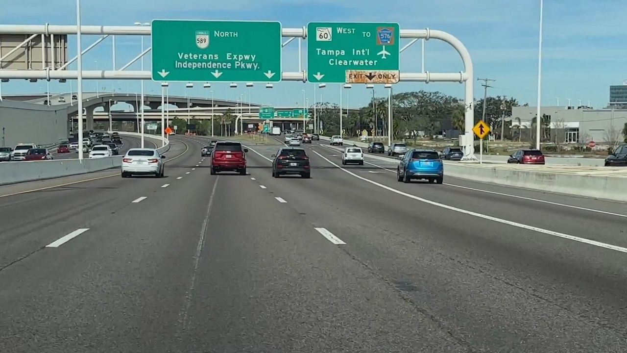 The Westshore Interchange is where the Veterans Expressway, State Road 60 (Memorial Highway/Kennedy Boulevard), the Howard Frankland Bridge and I-275 all meet near Tampa International Airport. (Spectrum Bay News 9)