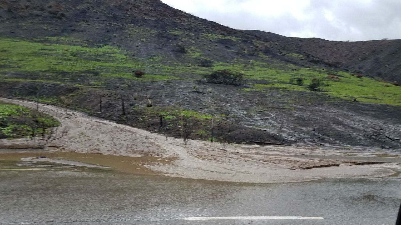 There is potential for debris flows in the burn scars of Southern California with this weeks rain storm.