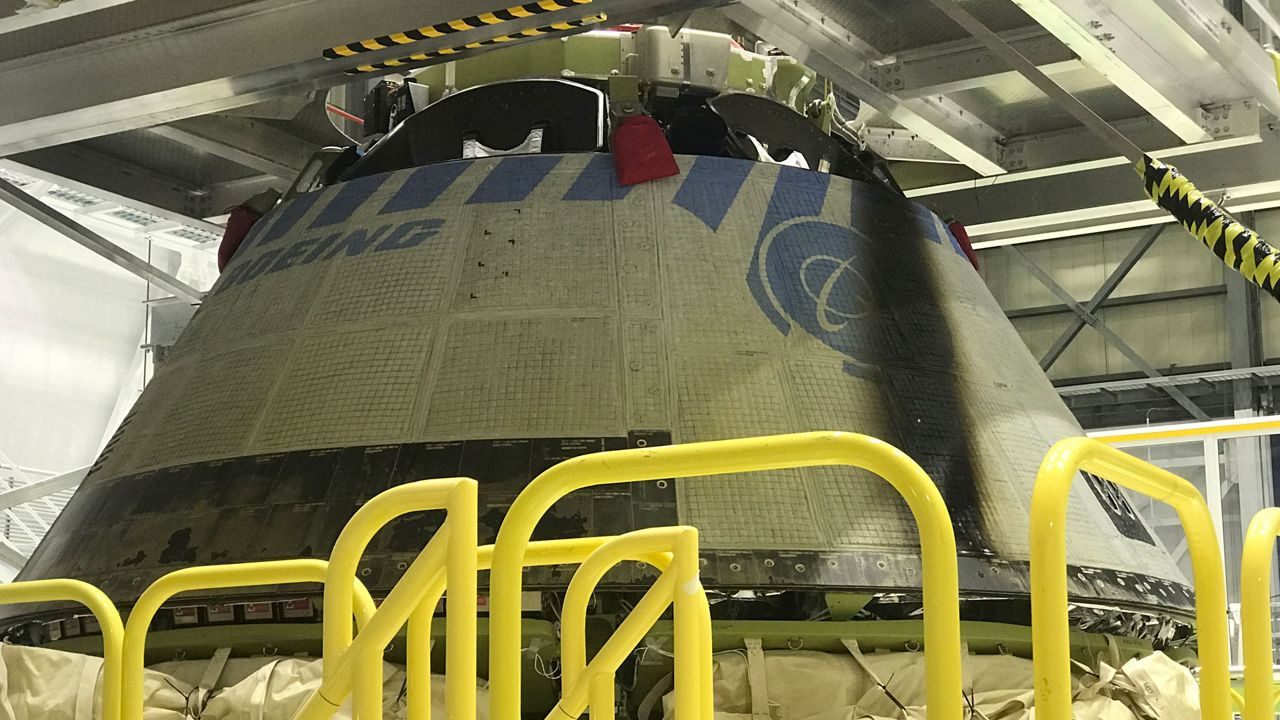 The Boeing Starliner capsule after its first test flight in 2019. (File)