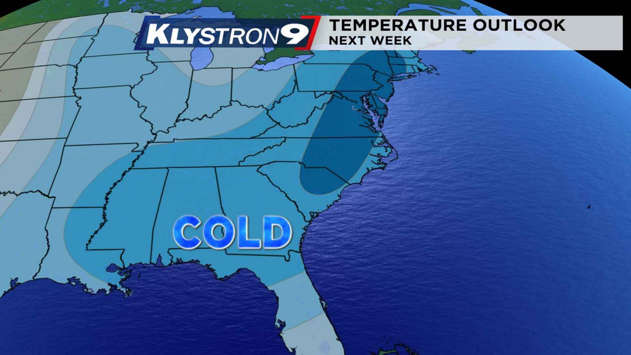 Klystron 9 Temperature Outlook graphic