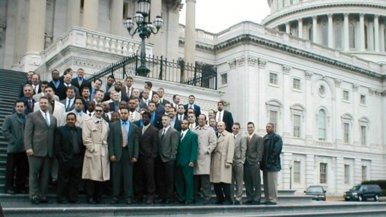 Dan Lundy was a part of the Miami Hurricanes 2001-2002 Championship team that topped Nebraska in the Rose Bowl. They got to visit the nation's capital in 2002. (Courtesy of Dan Lundy)