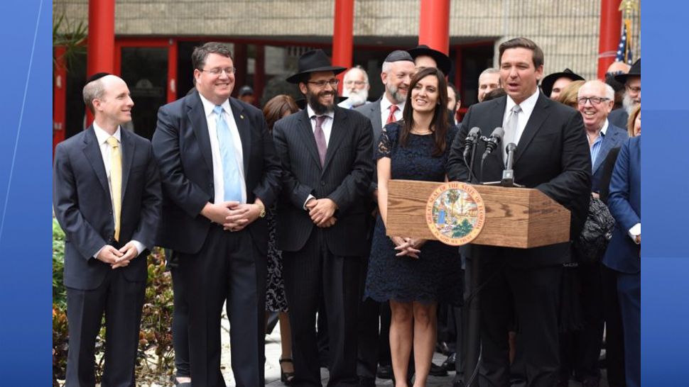 During an event hosted by the Jewish Federation of South Palm Beach County on Tuesday, Gov. DeSantis outlined three major steps Florida will take to stand with Israel. (flgov.com)