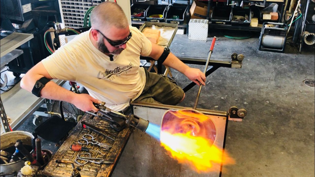 San Antonio Glass Blowing Class Glass Designs
