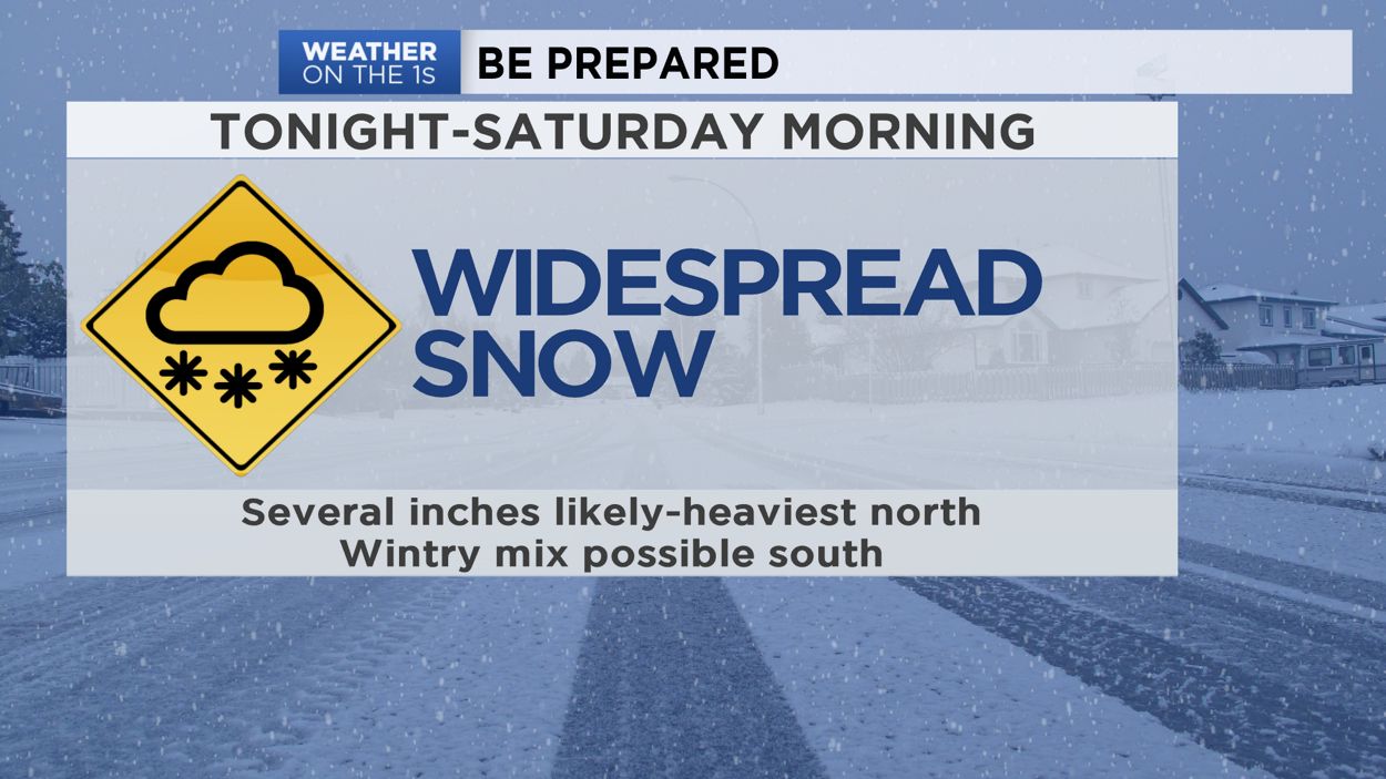 Turning Windy & Colder Tonight With a Chance of Scattered Snow Showers, Forecast