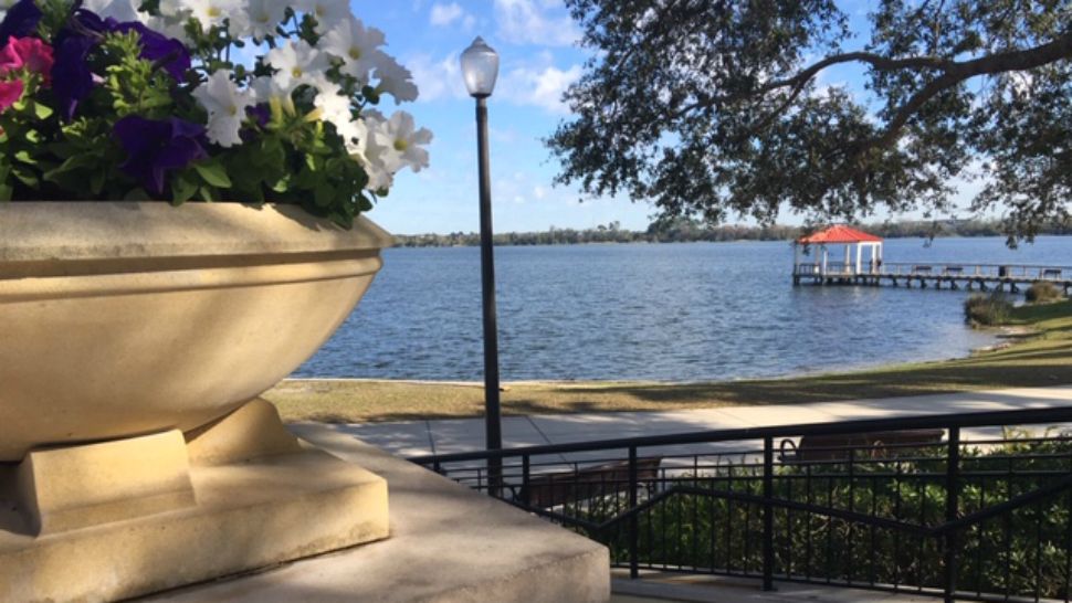 Police pulled a body from Orlando's Lake Baldwin on Thursday morning after a witness called to report seeing a floating mannequin. (Julie Gargotta/Spectrum News 13)