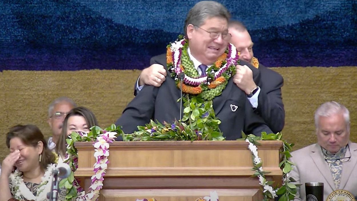 Hawaii Sen. Ron Kouchi said he hopes to bring a Senate Presidents Forum conference to Hawaii. (Spectrum News/Hawaii Senate YouTube, file)