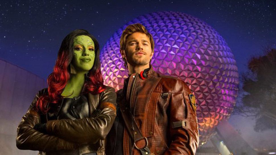 Gamora and Star-Lord will headline Guardians of the Galaxy - Awesome Mix Live!, a stage show returning to Epcot this summer. (Courtesy of Disney)