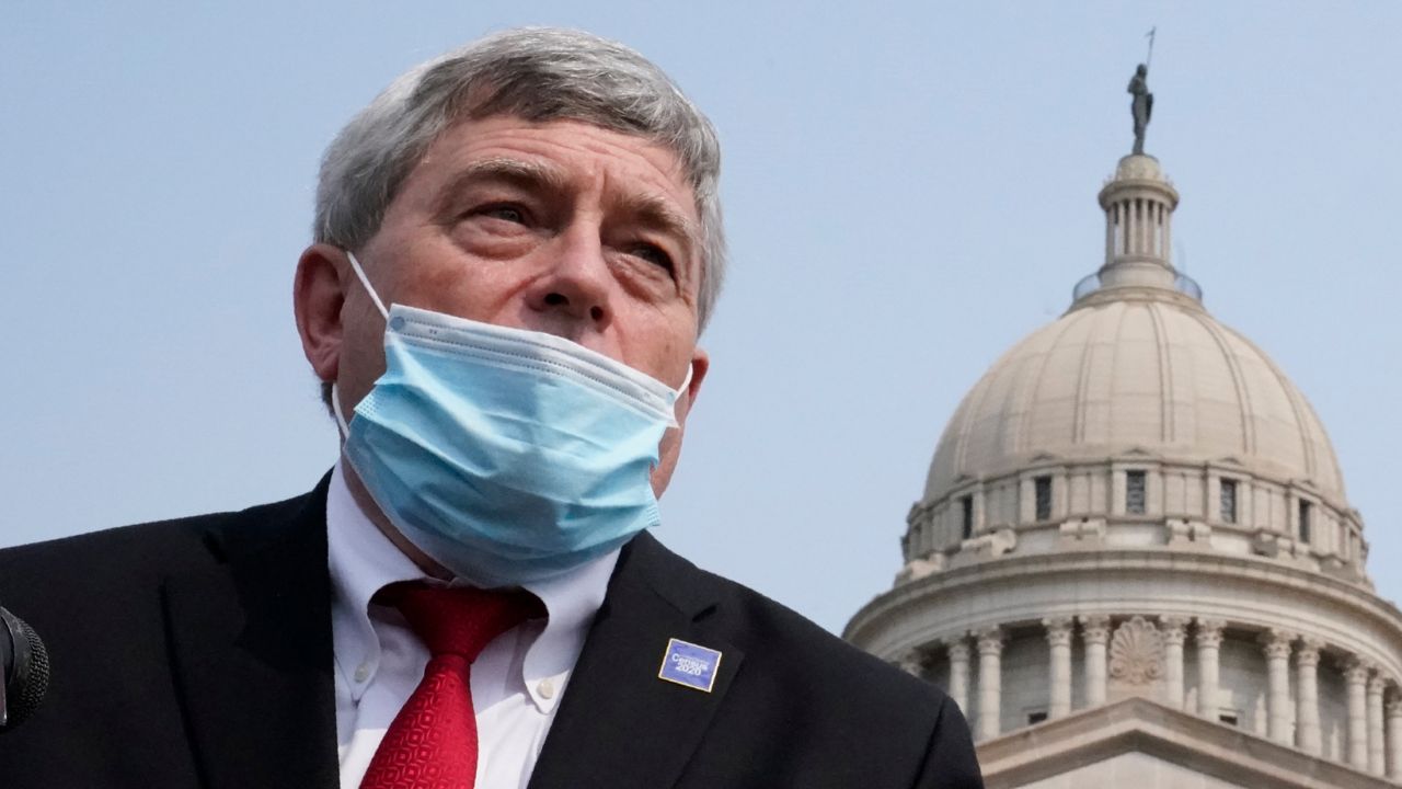 U.S. Census Director Steven Dillingham speaks outside the Oklahoma State Capitol in Oklahoma City on Friday, September 18, 2020. (Sue Ogrocki/AP file)