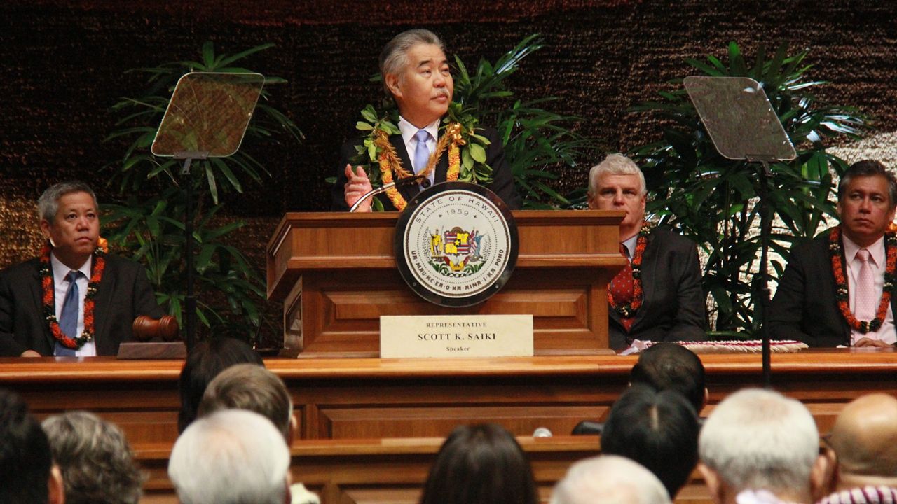 Gov. David Ige addresses Legislature in 2021. (Office of the Governor)