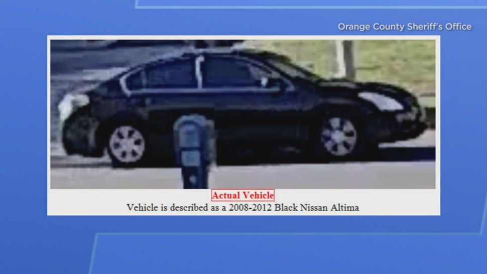 The vehicle sought in connection to the Alex Correa case is thought to be a 2008-2012 black Nissan Altima. (Orange County Sheriff's Office)