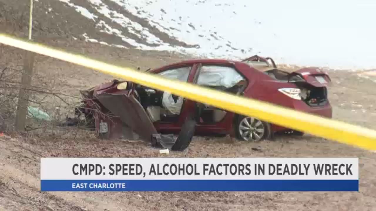 CMPD Speed, alcohol factors in deadly wreck