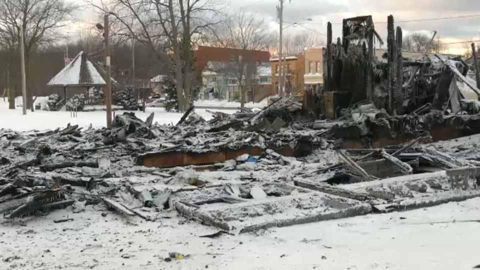 Barker Village Hall, Library Destroyed by Fire