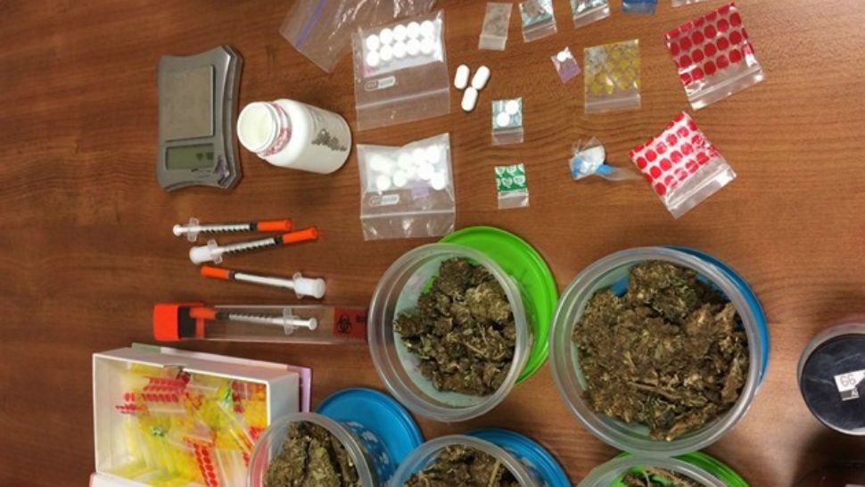 Paraphernalia seized from home. Image/Jourdanton PD