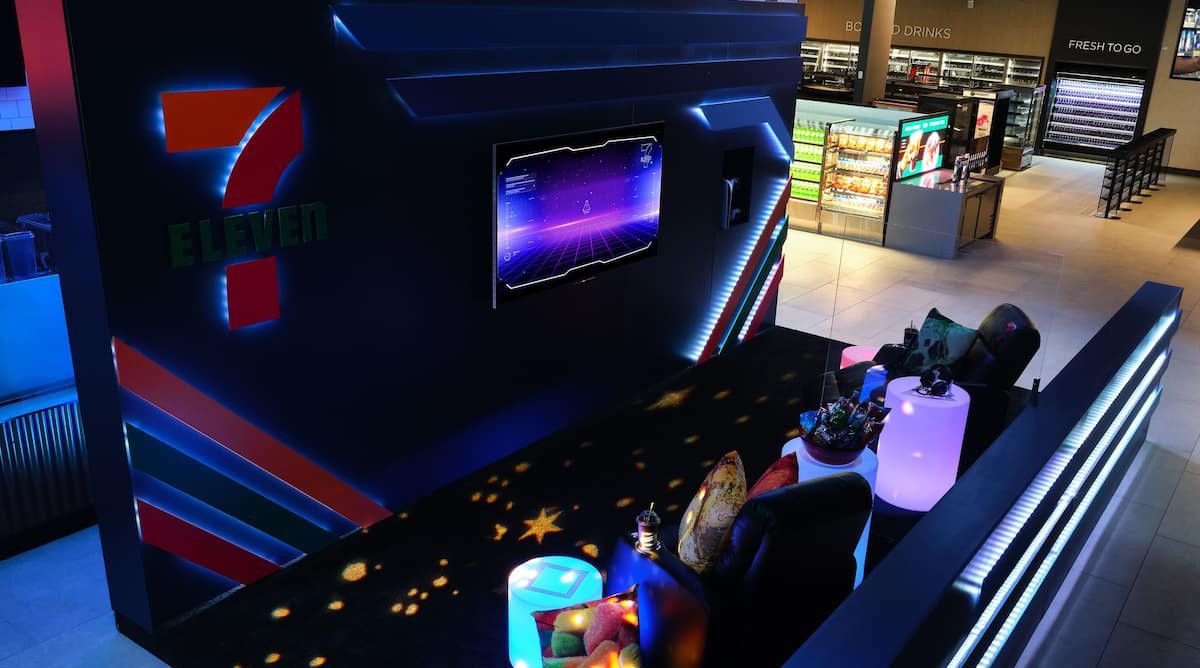 Gaming experience set-up inside new 7-Eleven Evolution Store. (Courtesy: 7-Eleven)
