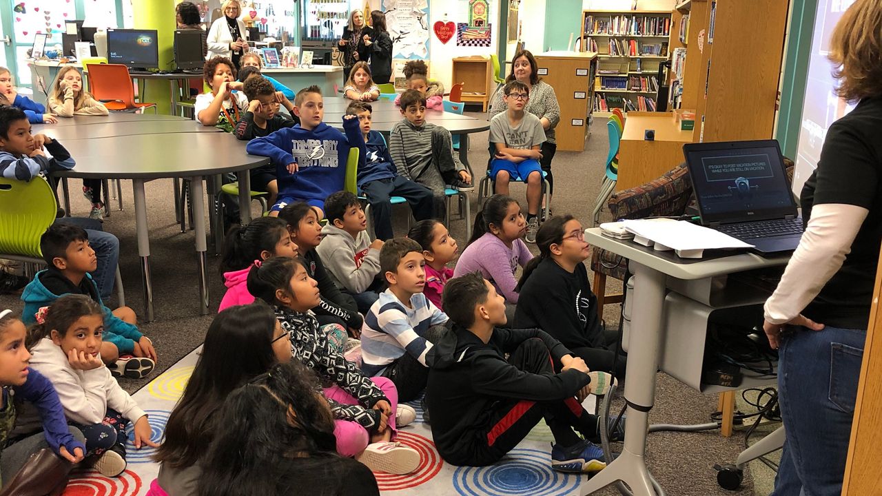 Students in the Tampa Bay area learned about the dangers of cyber security for Cyber Security Day. (Ashley Paul/Spectrum Bay News 9)