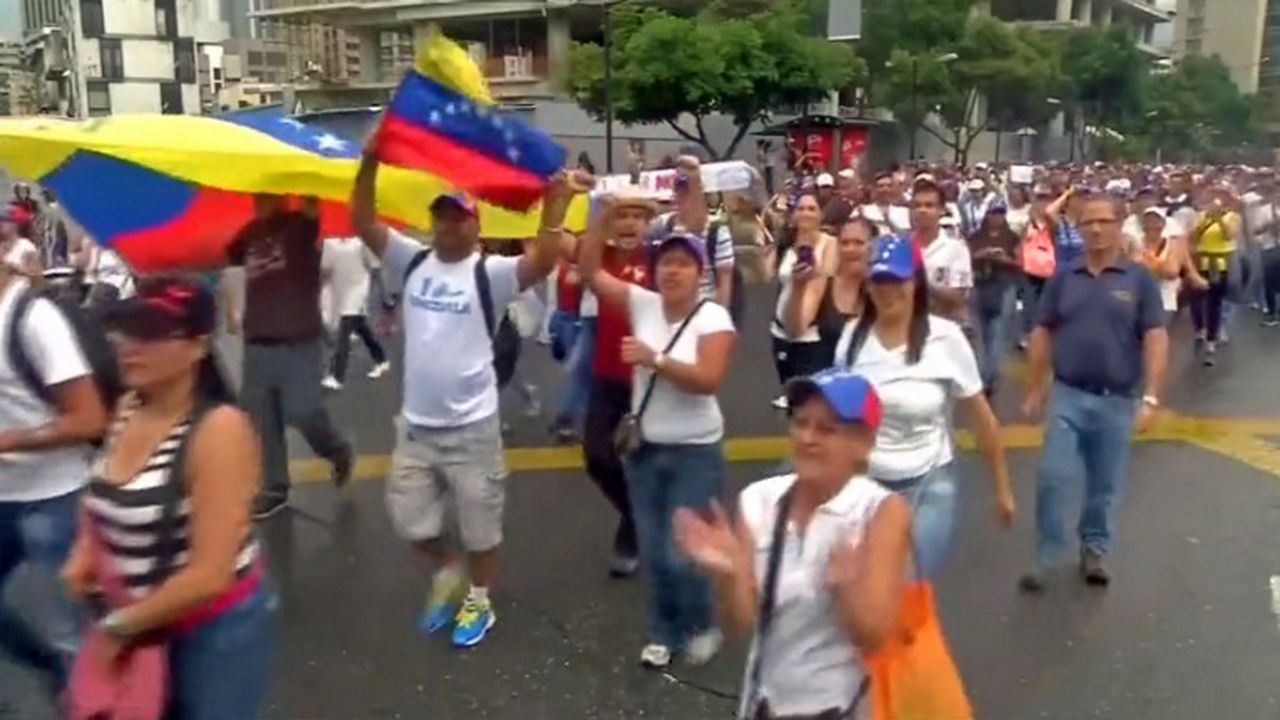 Protests have erupted over the outcome of Venezuela's presidential race, which many say was corrupt. (File photo)