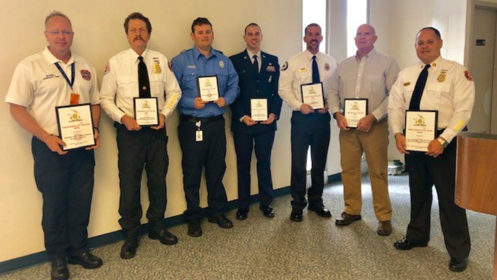 Space Coast Fire Chiefs’ Association honored several Brevard County firefighters for their work in 2018. (Space Coast Fire Chiefs’ Association)